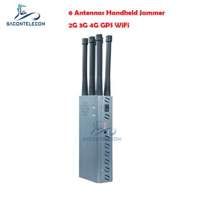 3G 4G 5G GPS WiFi 6 Bands Cell Phone GPS Jammer Blocker 30m Radius