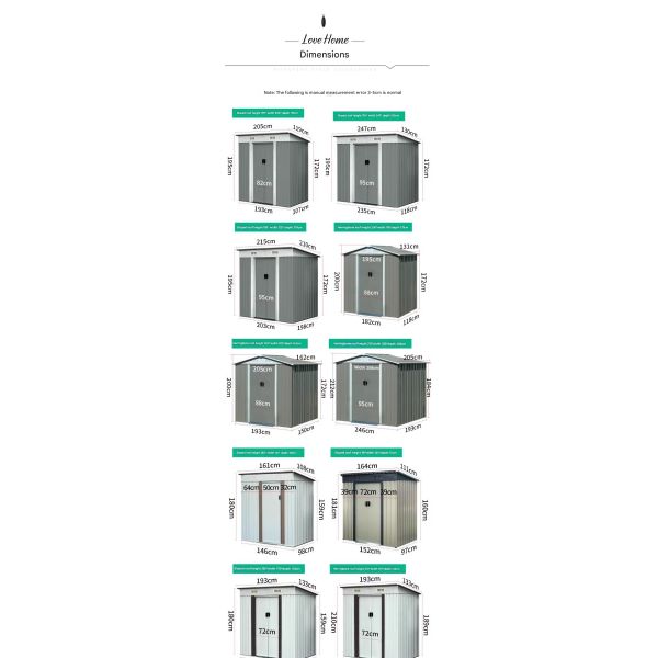 Roof Composite House for Steel Structure Outdoor Storage Room within Postmodern Design Style