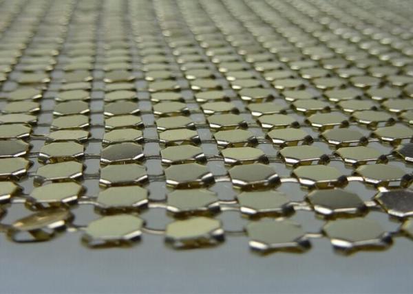 Colorful Square Metal Sequin Fabric / Decorative metal cloth