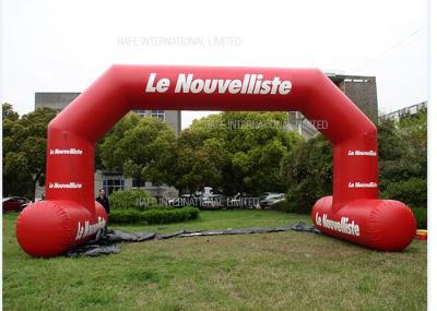 7 * o logotipo inflável do arco da explosão do arco de 4 M imprimiu 2 lados em eventos da maratona