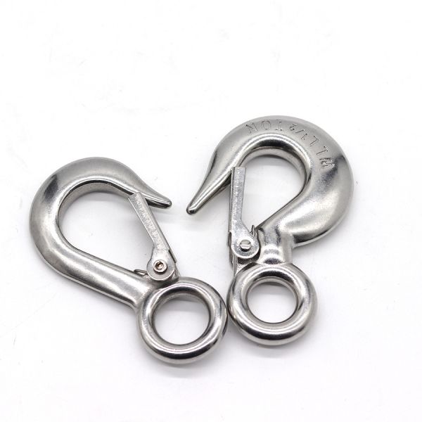 Big Cargo Stainless Steel Eye Hook /  Flexibility Stainless Swivel Snap Hook PVC Coated