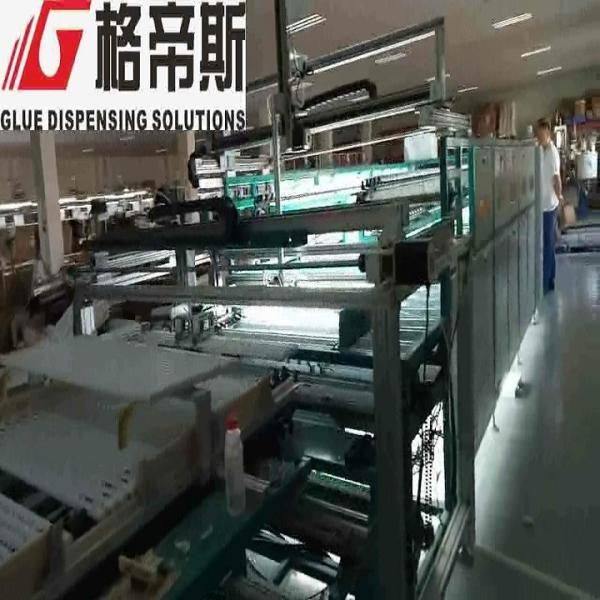 T8 Glass Tube Automatic Assembly Machine 1000pcs/h - 1200pcs/h Glue Dispensing System