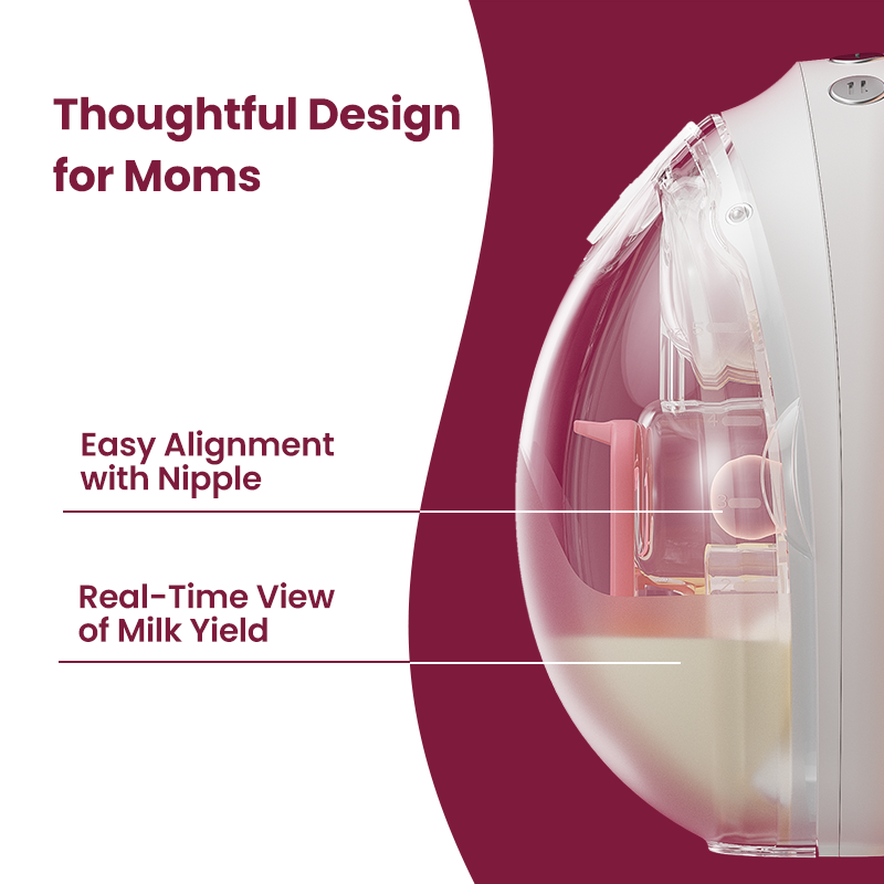 App Controlled Breast Milk Suction Pump Closed System Compact Design UKCA Certificated