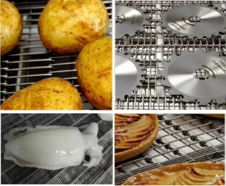 10m Length Metal Eye Link Conveyor Belt For Unloading Blanching