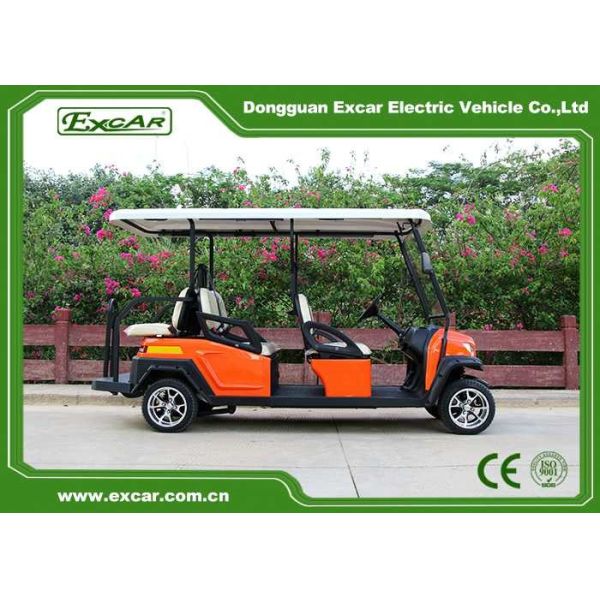 Тележки гольфа человека Excar 48V 6, электрическое багги гольфа с тенями Солнца