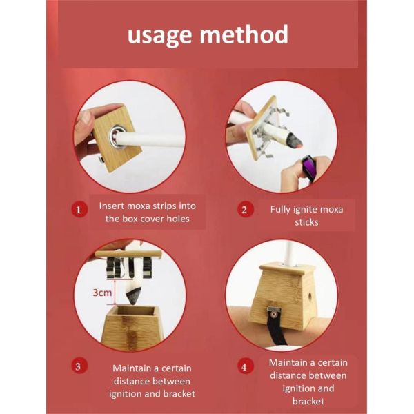 Long Shelf Life Smokeless Moxibustion Stick for Traditional Chinese Medicine Therapy