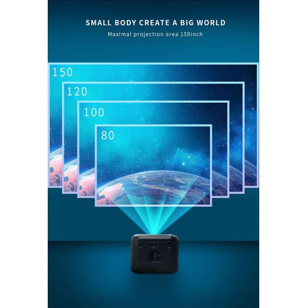 40 репроектор 720P 1080P кино люменов 4K ANSI умный домашний