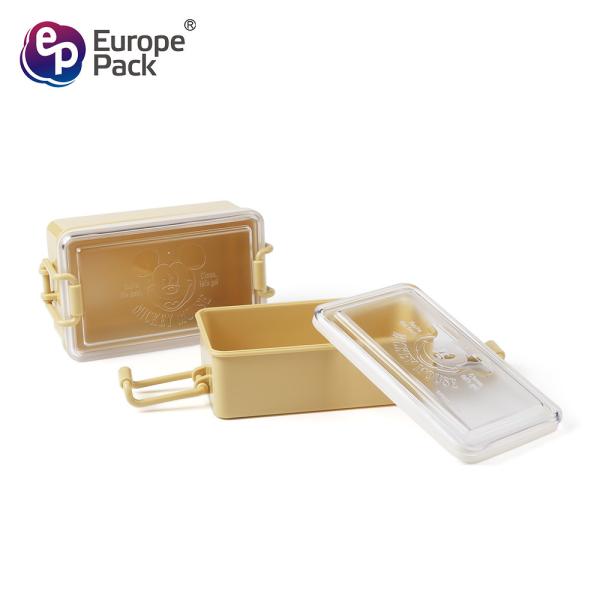 Cartoon cake friut Bento box Plastic Portable lunch box with handle