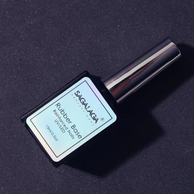 Ne pas essuyer le dessus et la base en caoutchouc Couche de vernis à gel Créez votre propre marque Trempez-le LED lampe à ongles Gel Couche de base en caoutchouc Longue durée
