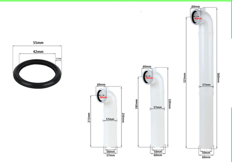 Toilet Accessories: Concealed Water Tank, Flushing Straight Pipe, Wall-Mounted Sewage Pipe, Bend Pipe Of Toilet, Inlet Pipe