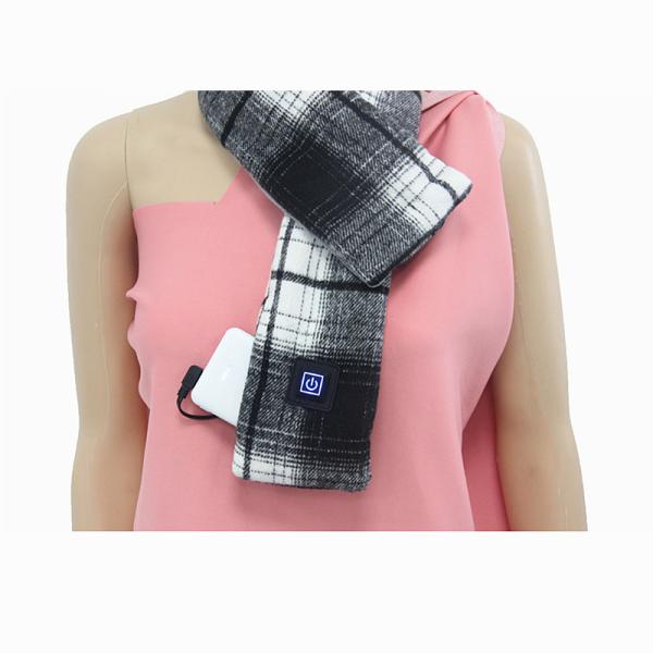Washable Fleece Electric Heated Scarf  USB Charging Winter Usage