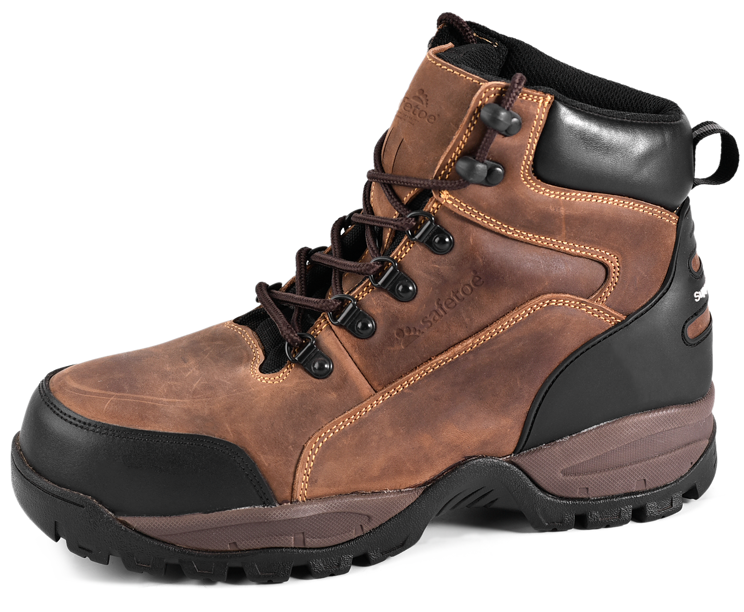 Nubuck Industrial Heat Resistant Steel Toe Boots Safety Shoes Leather Steel Toe Cap