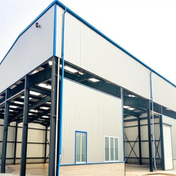 Estructura de acero Almacén para el servicio de procesamiento de punción Marco principal Estructura de acero Pared revestimiento de fibra de vidrio Sandwich
