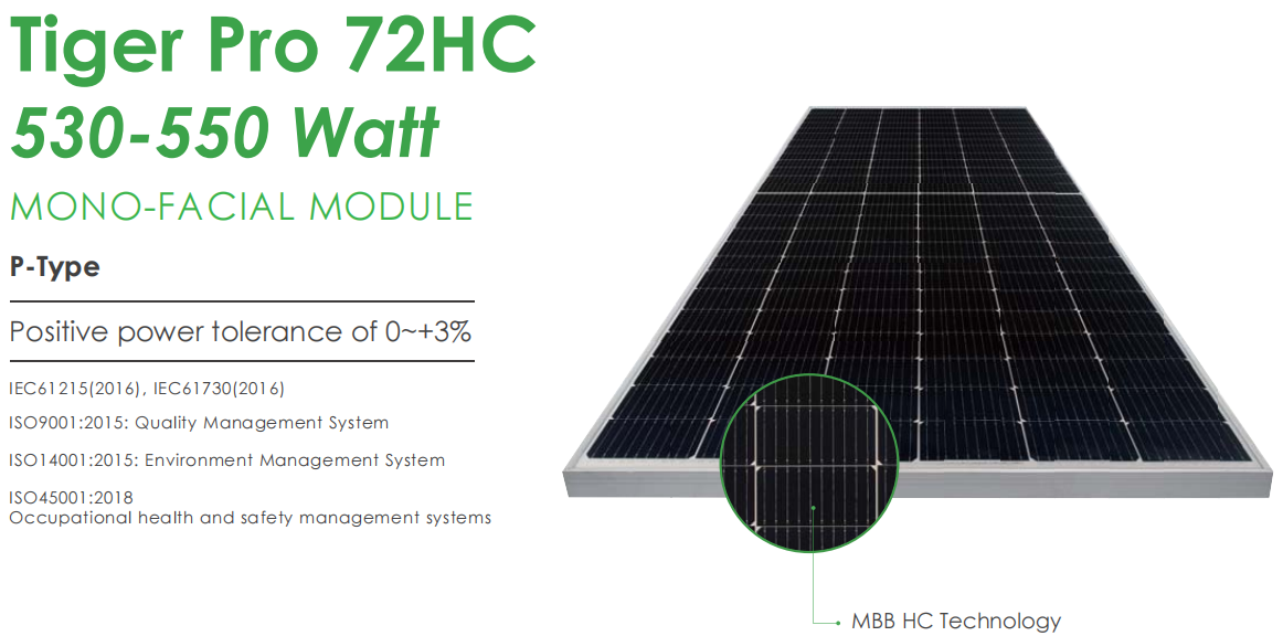 Jinko Warehouse Solar Panel 550W 590W 600W New Price Tiger Pro Neo Half Cut N Type Solar Panel for Home