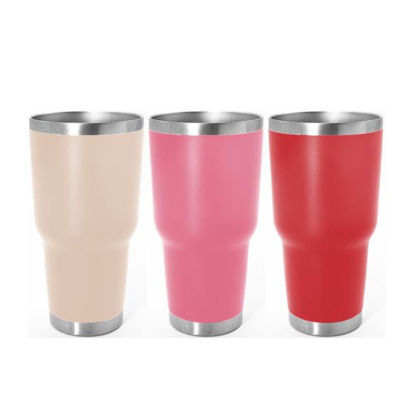 Egg Shape Stainless Steel Tumbler Cups 30oz