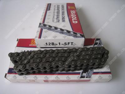 Single Roller Chain 12B-1-5FT 80Links 1.85KG 40MN Material , Duplex Roller Chain