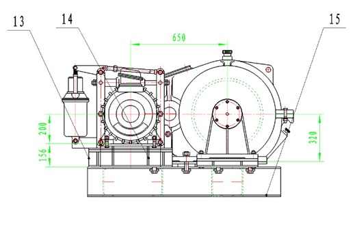 JM10t Electric Hoist Winch Electric Wire Rope Hoists Load 10ton with Work Duty M6