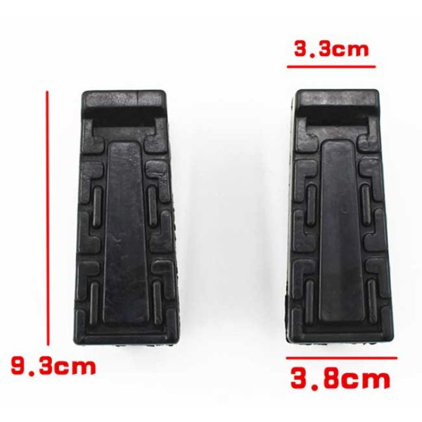 YBR125 JYM125 Motorcycle Front Footrest , Rubber Front Footrest Motorcycle Body Parts