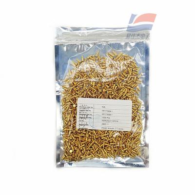 Pino de contato de sonda de mola 1U folheado a ouro FP177454-1 Agulha de mola de pino pogo