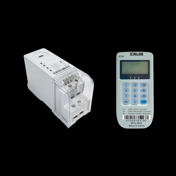 Solar PV Plants Mini Grid Electricity STS Single Phase Din Rail Mounted Kwh Meter With Customer Interface Unit