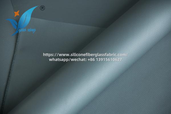 0.4mm Silicone Coated Fiberglass Fabric Fireproof Chemical Resistant