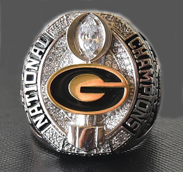 Gold plating Alabama football national championship rings men's custom sports jewelry made in china