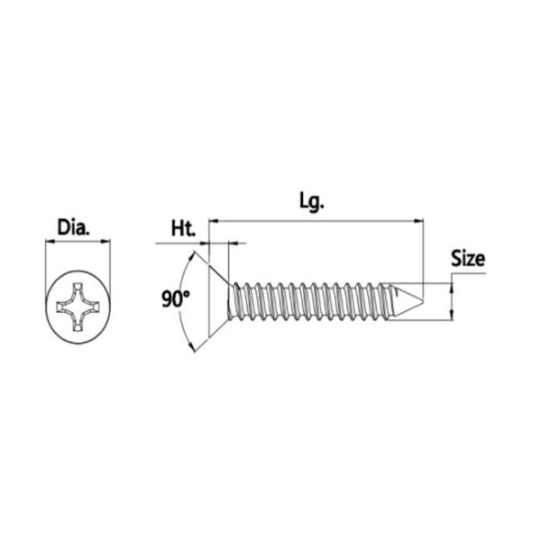 Оцинковывайте покрытую собственную личность нержавеющей стали выстукивать привинчивает винт собственной личности длины M6 10-50mm сверля