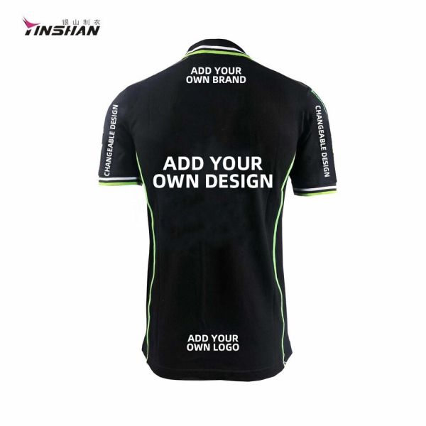 Настраиваемые логотипы гоночные футболки дышащая сублимация футболки поло F1 для пит-экипажа