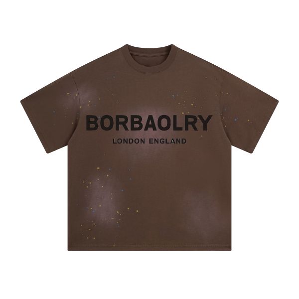 High Quality Heavyweight Distressed Men's Boxy T-shirts Acid Wash Oversized Tshirt Custom Cropped t Shirt Men