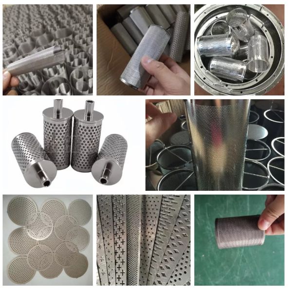 2mm 3 5 6 8mm Perforated Filter Tube Round Hole 304 316 Stainless Steel Metal