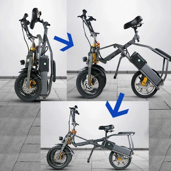48v Three Wheel Electric Scooter For Adults ROHS With 350W Motor
