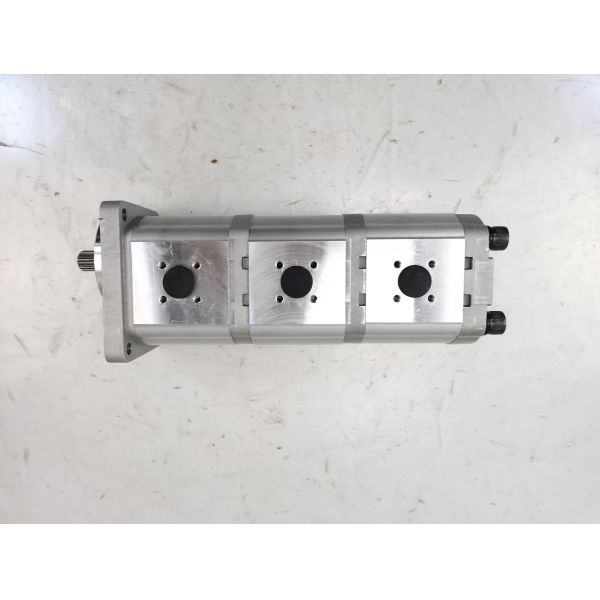 3 Stage Hydraulic Gear Pump 16+16+16-10T-R High Quality  Iron and Aluminum alloy materials  Range for Construction Machinery Factory Supply Hydraulic Spare Parts
