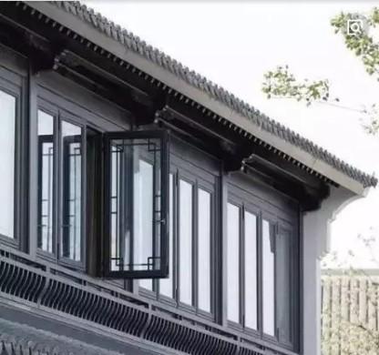 Industrial Aluminum Door Profile Wooden Grain Coated Attractive Looking