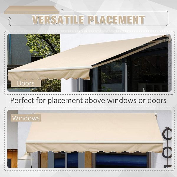 Anti-UV  Shade Caravan with Commercial Balcony Awnings and Door Shades