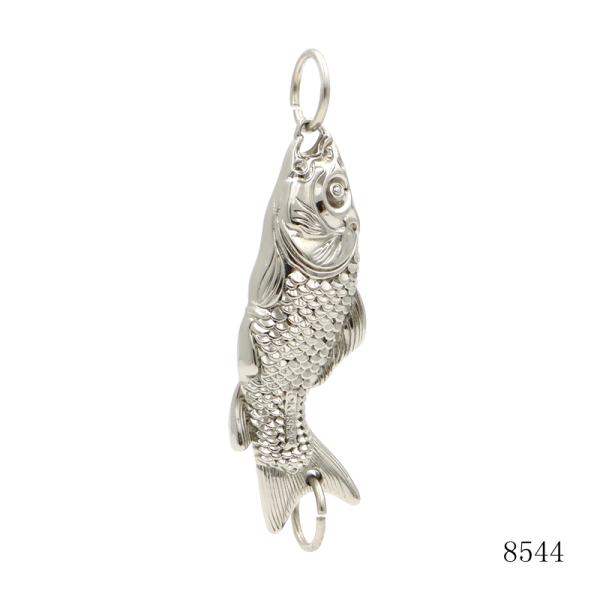 Heavy Duty 3D Metal Fish Tag Custom Design Logo Label Key Chain Tags Bag Decoration Accessories Hardware