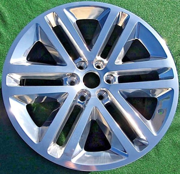 22x9.5 Polished Replacement Ford Replica Wheels 3993 For 2015-2017 Ford Expedition