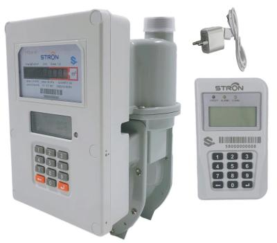 ISO14001 2L pagou antecipadamente o medidor de gás com controlo da válvula automática