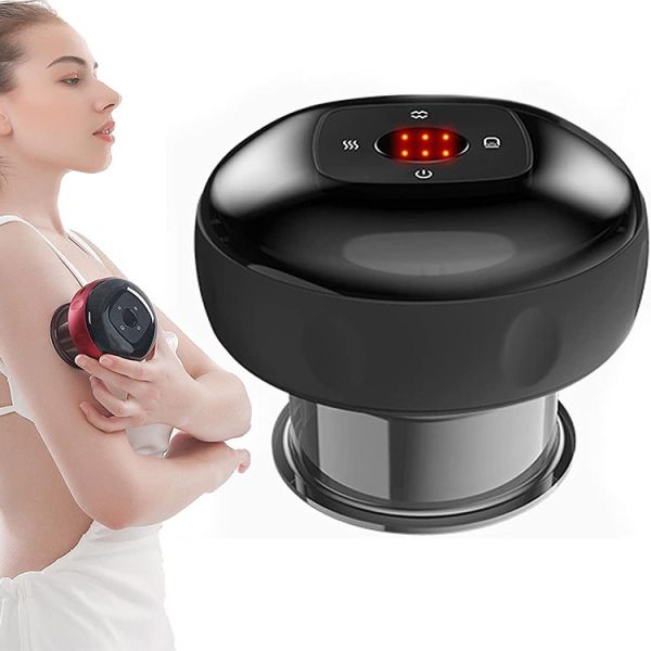 6 Gear Rechargeable Model Electric Cupping Therapy Massager with Wireless Cupping Tool