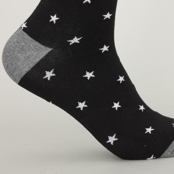 Elastane Snngging Resistance Cotton Dress Socks With Anti - Foul Acrylic Material