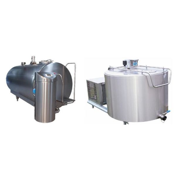 Horizontal Milk Cooling Stainless Steel Storage Tank , Stainless Steel Pressure Tank
