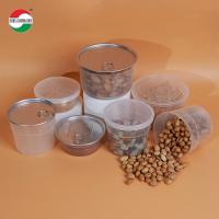 Plastic Bottle Factory Food Grade Clear PP Plastic Bowl High Temperature Resistance with EOE Aluminum Easy Open Lid for Cookie PET Wet Food Plastic Can
