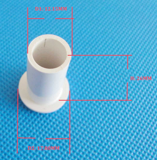 Tube mural blanc en plastique pour câblage intérieur