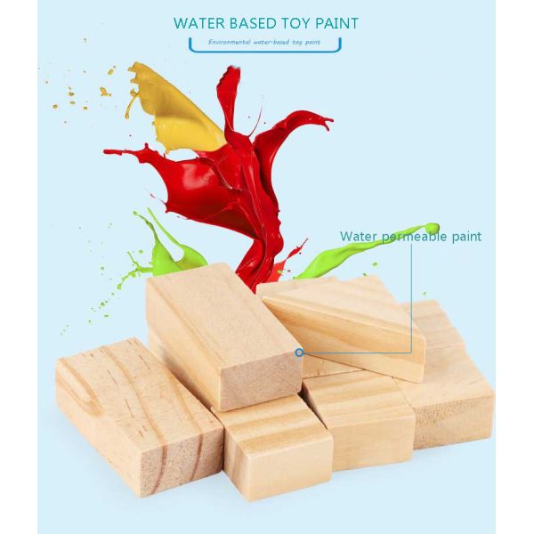 Montessori Education Wooden Grains Stacking Building Blocks Kindergarten Children Early Childhood Parenting Kids Toys