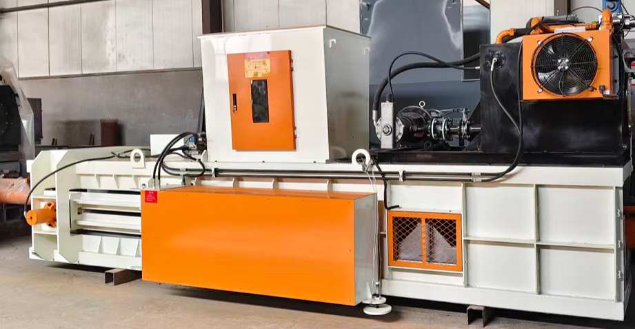 PLC Control And Low Noise Automatic Paper Baler For 400kg-700kg Bale Weight