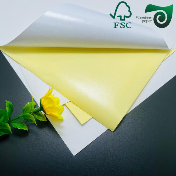FSC One Side White Glossy Beer Bottle Label Paper  Waterproof