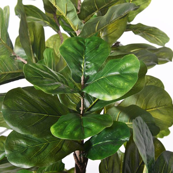 Artificial Ficus Microcarpa  6 Ft Indoor Pot Faux Fiddle Leaf Fig Tree For Indoor Living Room Decoa