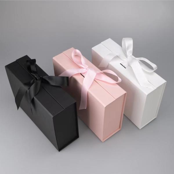 Custom Print Clamshell Magnetic Kraft Gift Box Book Shaped Chocolate Box 23*17*7cm