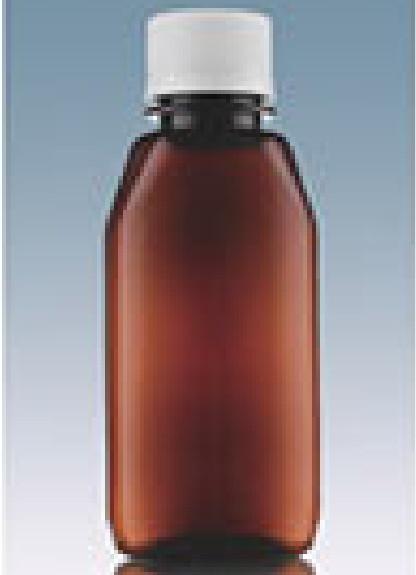 100ml Syrup Flat Plastic Bottle Oral Liquid Packaging PET Material