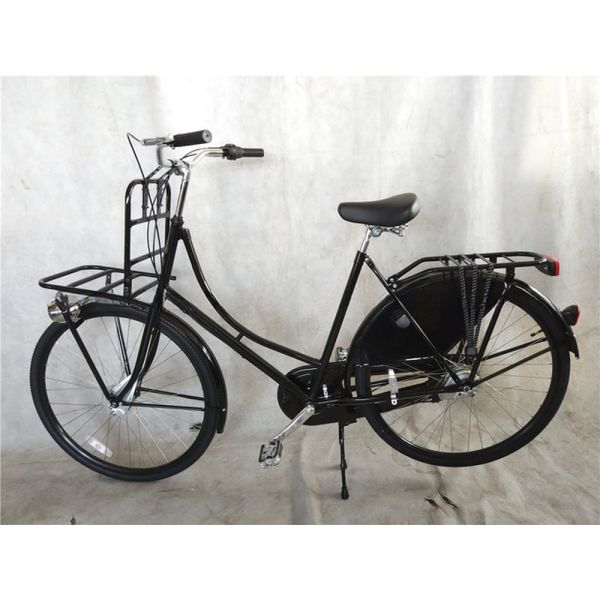 Single Speed 28 Inch Vintage Classic Black Lady Oma Holland City Cruiser Dutch Bike Bicycle for Women