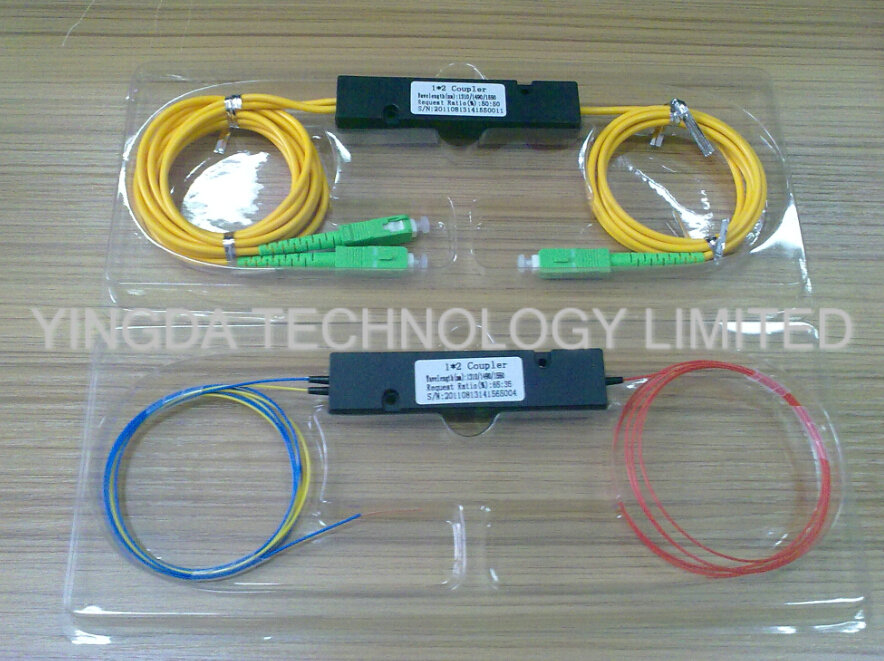 Кассета 2mm муфты двойного окна широкополосная FBT 1 x 2 SGS ROHS ISO ABS SFF